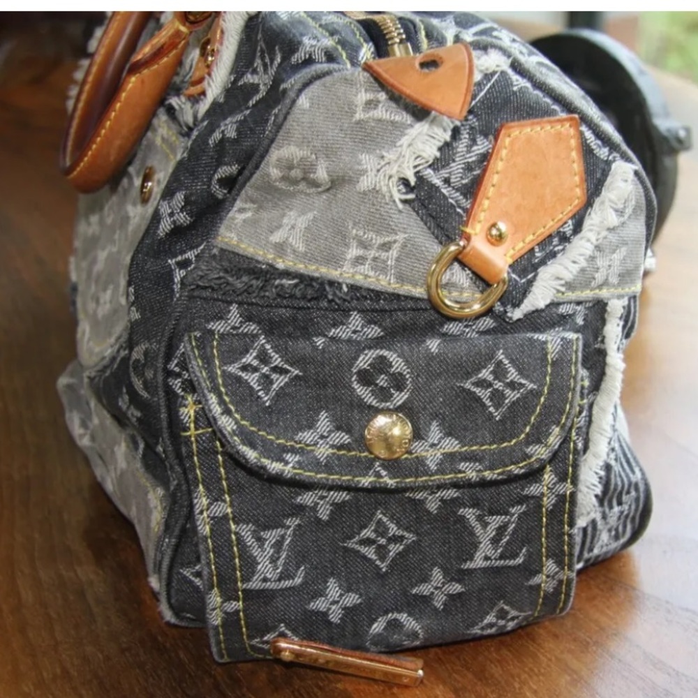 Authentic Louis Vuitton limited edition denim patchwork speedy - Picture 11 of 12